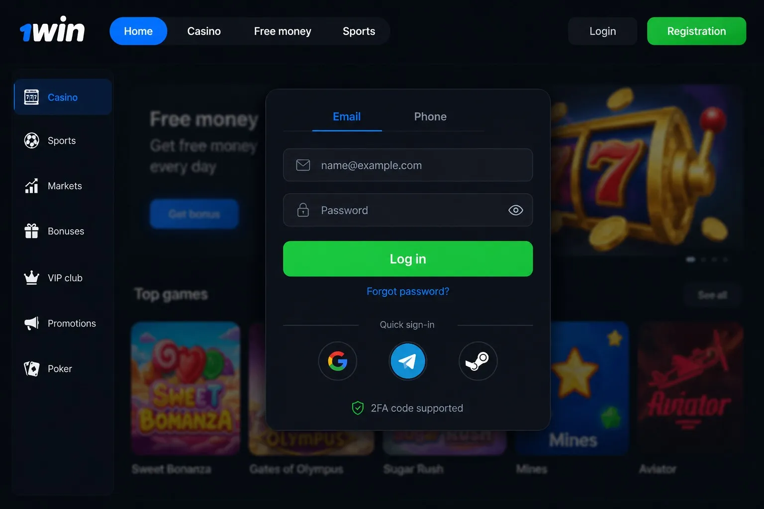 1win login and account setup – every way into the platform