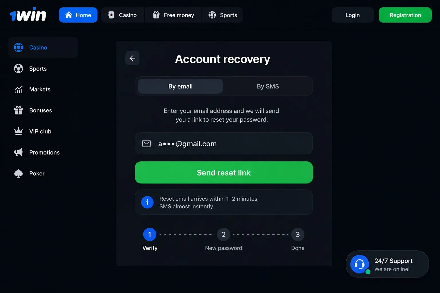 Fixing 1win login errors – blocked address and password issues