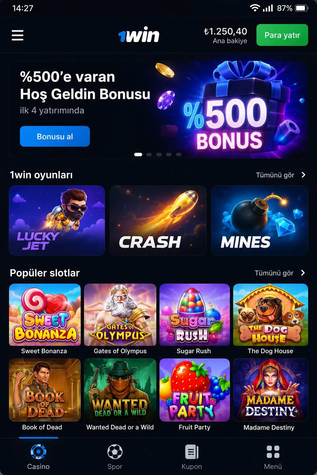 Hesap ve bakiye: 1win girişinin işleyişi — 1win app